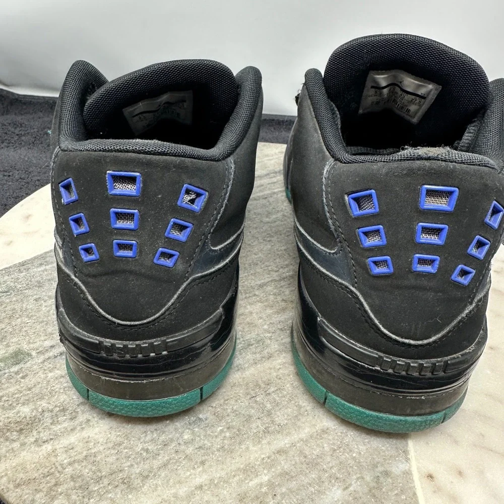 Jordan Flight 23 Mens Basketball Shoes Size 9.5 Black Teal Purple 317820-013